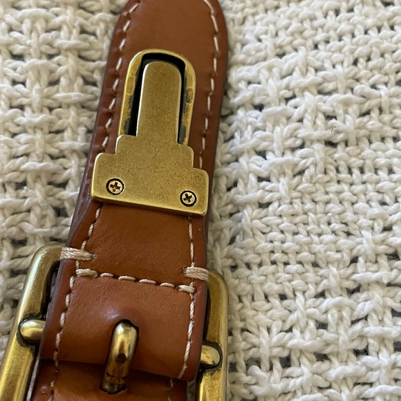 New Fossil crossbody coated canvas. Rainbow multicolor. Leather. 5 pockets snap - Picture 11 of 12